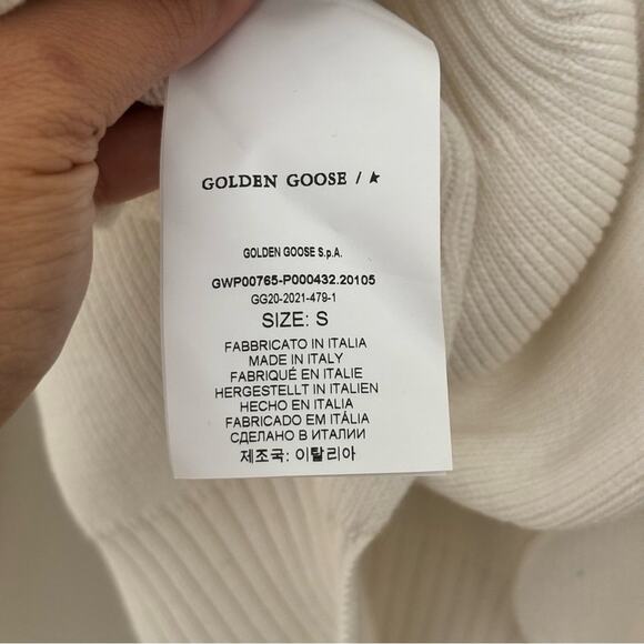 NWOT Golden Goose Delilah Do What You Love Distressed Sweater Women’s Size S - Picture 10 of 15